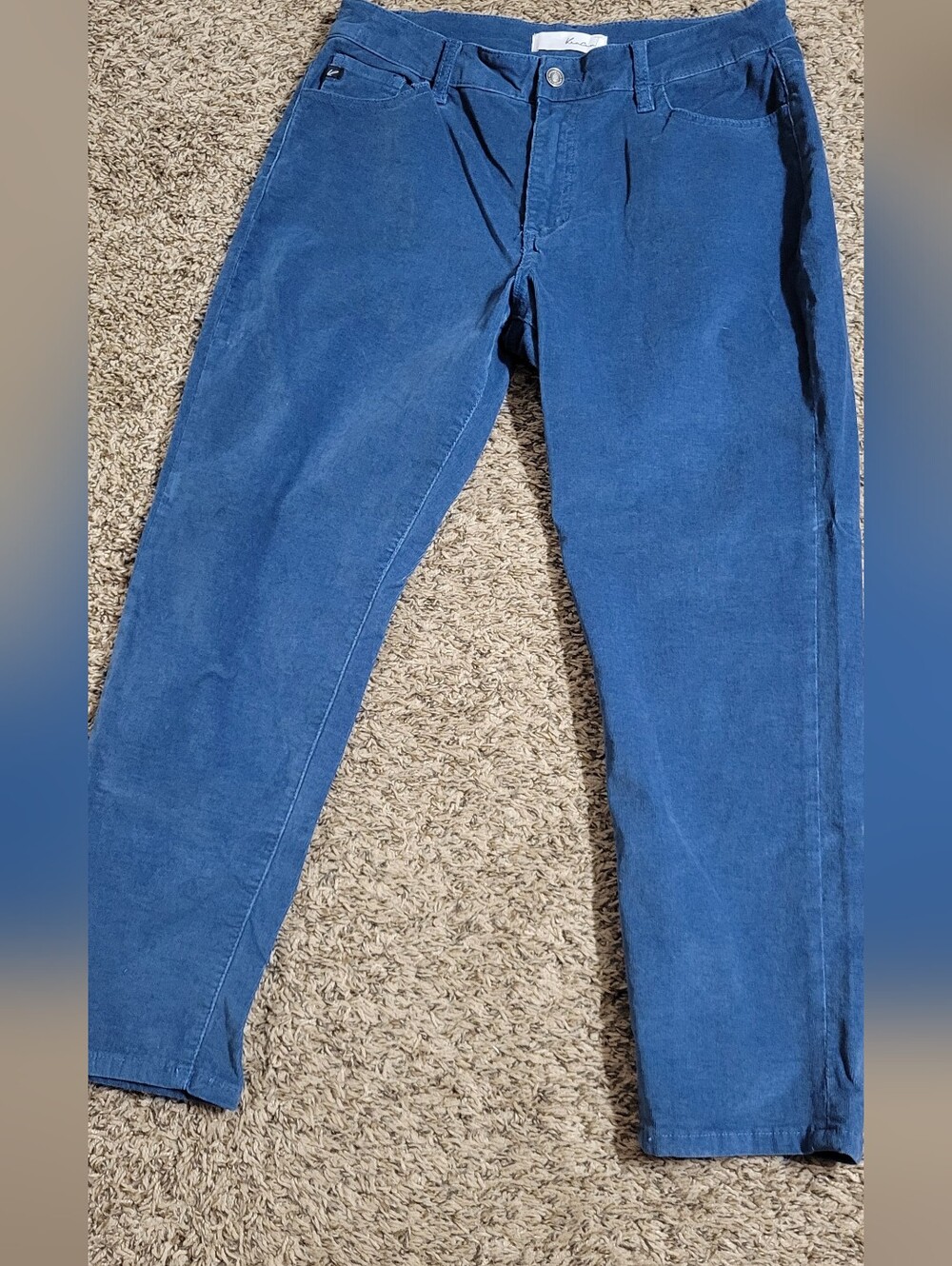KanCan Blue Corduroy Pants - Rich Denim Hue